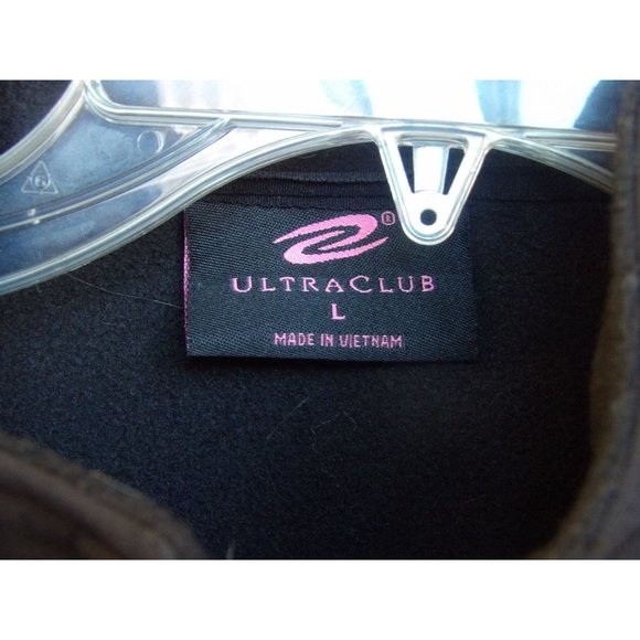 Ultraclub Custom Embroidered Black All Weather Jacket Sz L - Picture 4 of 12